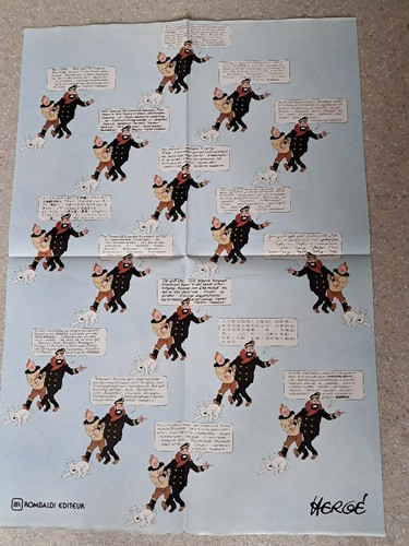 Affiche poster tintin - tintin, rombaldi