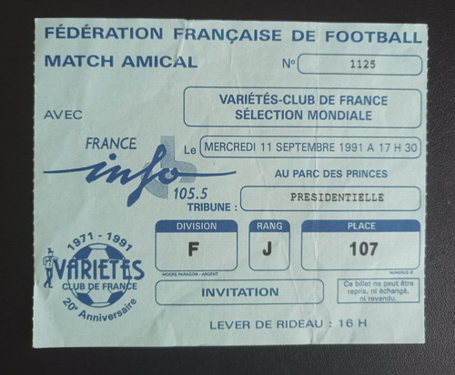 Ticket match ans du - 20,