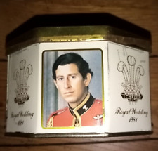 Boite métal mariage princesse diana prince charles 1981