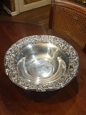 Argenterie Grosse Coupe À Fruit Métal Argenté Poinconné St Hilaire centre table