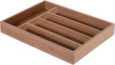 Bambou Couverts Tiroir Plateau