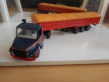 Arpra Supermini Scania 112 h + Remorque en Bleu/Orange au 1:50