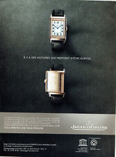 Publicité Advertising 078  2012  montre Jaeger-Lecoultre  reverso Ultra Thin