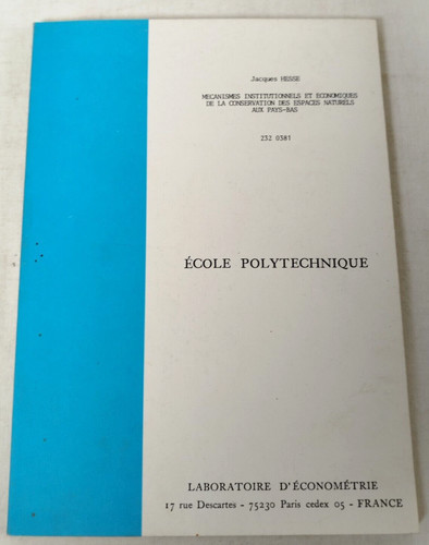 Hesse econometrie espaces - econometrie,