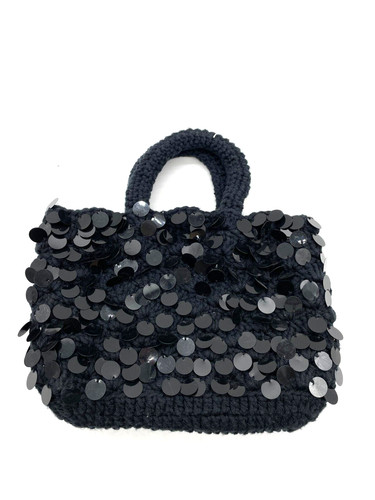 Sac paillettes tricot - à, en