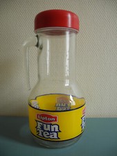 ancien pichet carafe Lipton Fun Tea déco bar vintage pitcher 90s Krug Karaffe