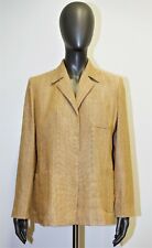 SAINT LAURENT VARIATION Vintage sand beige linen jacket 40FR 8US made in France