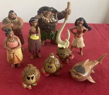 9 FIGURINES PVC PLASTIQUE DISNEY VAIANA