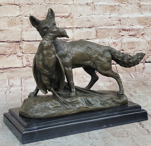 Statue figurine animaux renard - statue,