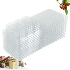  12 PCS Caisse En Plastique Rangement Boite Transparente Conteneurs De Stockage