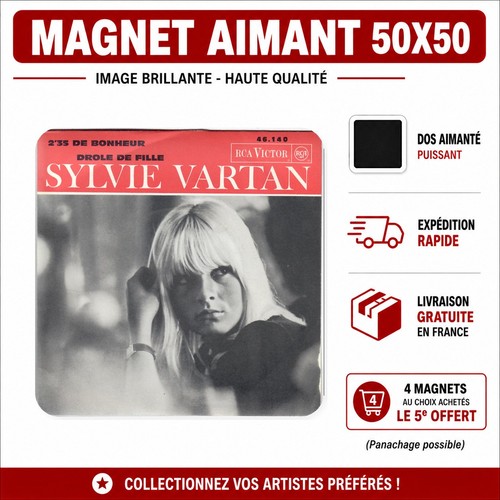 Magnet frigo sylvie vartan - magnet,