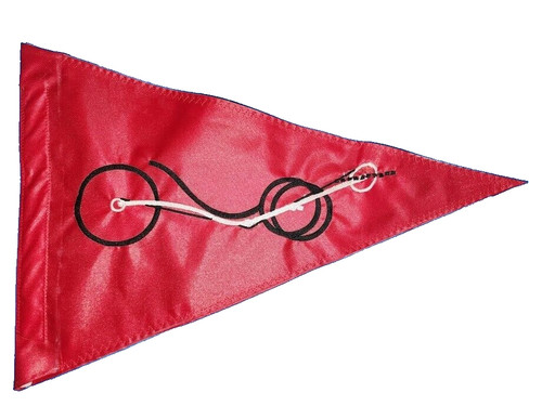 Recumbent trike flag bicycle - flag,