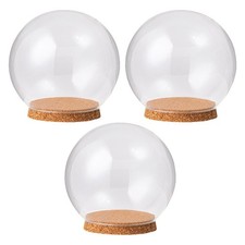  3 Pcs Vitrine Sous Dôme De