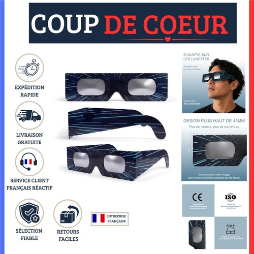 Lunettes éclipse solaire safe - solaire,