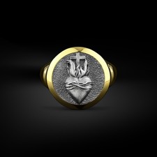 Bague chevalière homme