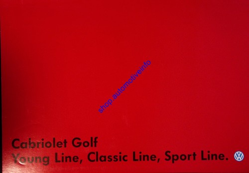 Hd4026 brochure golf 1 - brochure, vw