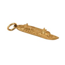 Charm Yacht de Croisière en Or Jaune 9 Carats