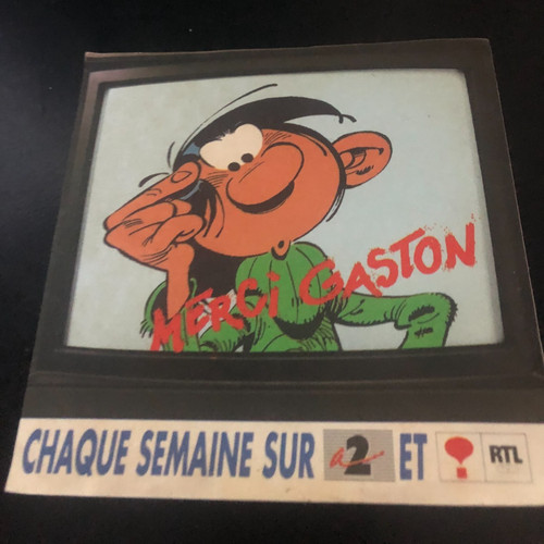 Vintage autocollant gaston - vintage,