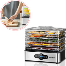 Aigostar Déshydrateur Alimentaire 5 Plateaux - Fruits, Légumes, Viande - 0% BPA