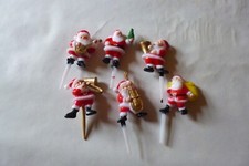 figurine père Noël musiciens