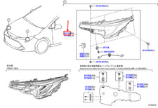 Phare avant droit TOYOTA