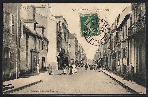 Cpa lorient rue du port - cpa, lorient,