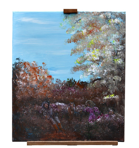 Tableau huile expressive sur - tableau,