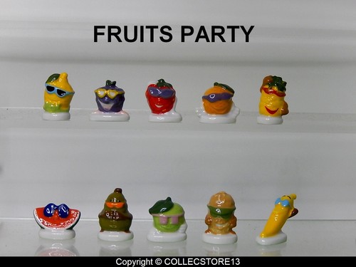 Serie complete feves fruits - de,