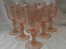 Lot de 6 verres à eau en verre LUMINARC modèle Rosaline.