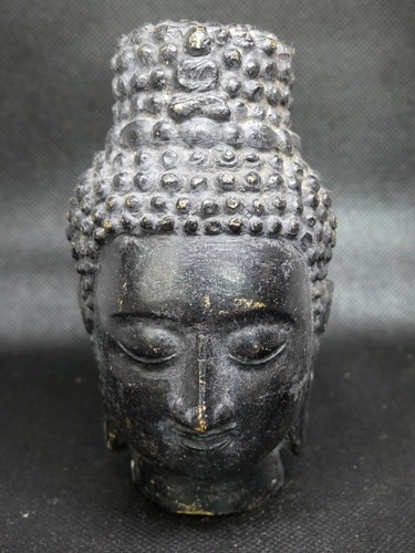 Bouddha bronze patine - bouddha, noire