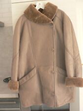 VESTE CUIR   CANNADIENNE CUIR DOUBLEE MOUTON TAILLE 42 /44 **+