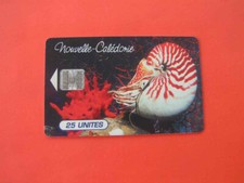 Nouvelle Calédonie. NC38. 25U. "Nautile de l'aquarium". Numérotée 9 n° rouge TTB