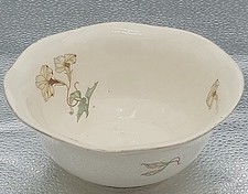 BOL DE TOILETTE ART NOUVEAU AUX LISERONS POLYCHROMES FAIENCE HAMAGE NORD D 16 cm