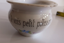 Tasse humoristique en porcelaine forme pot de chambre