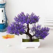 Plante bonsaï en pin artificiel à trois fourchettes pour petit espace décorat