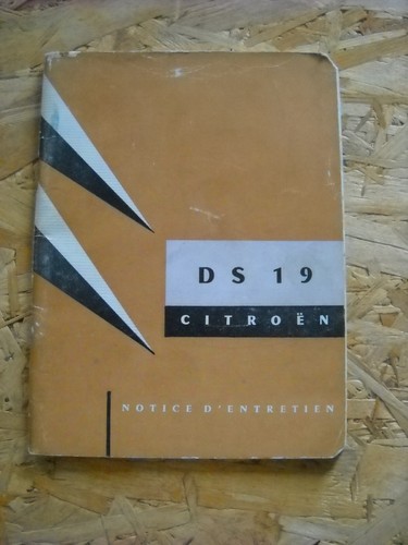 Notice entretien citroen ds - notice,