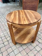 Grand guéridon Art Deco en noyer 1920