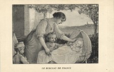 PC ARTIST SIGNED, ELIZABETH SONREL, LE BERCEAU, Vintage Postcard (b52688)