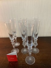 3 flûtes à champagne mille nuits en cristal de Baccarat (prix à la pièce)