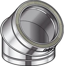 Coude 45°  THERMINOX TI inox inox d 180 mm ec45 180ti poujoula