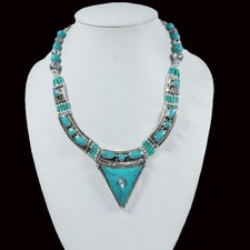 Collier turquoise tibétain