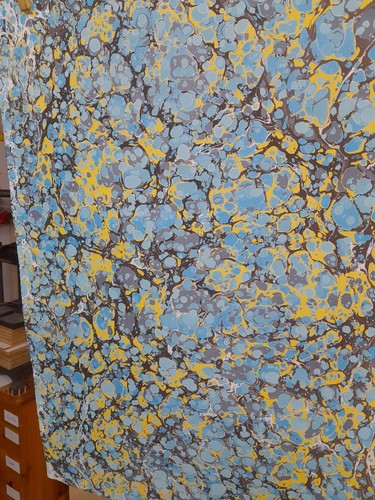 Papier marbré cuve - marbré, de