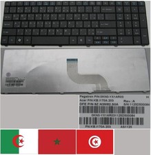 CLAVIER QWERTY ARABE ACER TM8571 8571G KB.I170A.203 9Z.N3M82.S0A 0KN0-YX1AR03