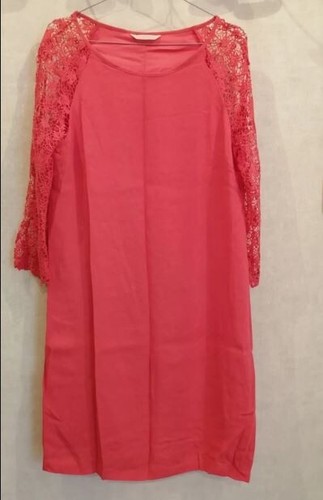 Robe droite rouge - , doublée