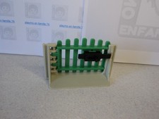 PLAYMOBIL vintage city country fermes petit portail vert sets 3504 3555 3556