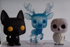 Lot de 3 figurines Funko Pop! Harry Potter Sirius Black, Patronus cerf et Hedwig