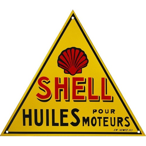 Plaque émaillée triangle - émaillée,,