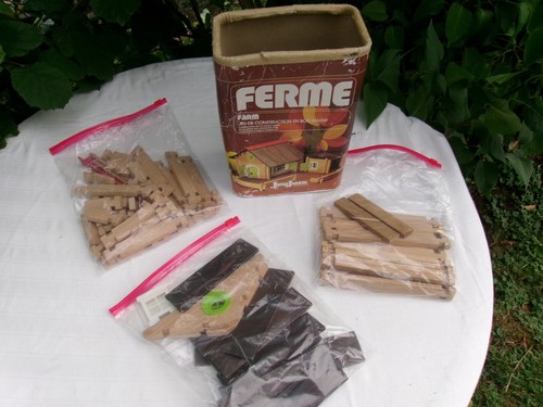 Jeu construction bois massif - jeu,
