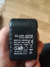 alimentation adaptateur secteur chargeur power supply SIL 6V 500mA VD060050D