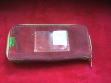 Trousse  VINTAGE TANN'S  daim rouge  ( AZ/G)